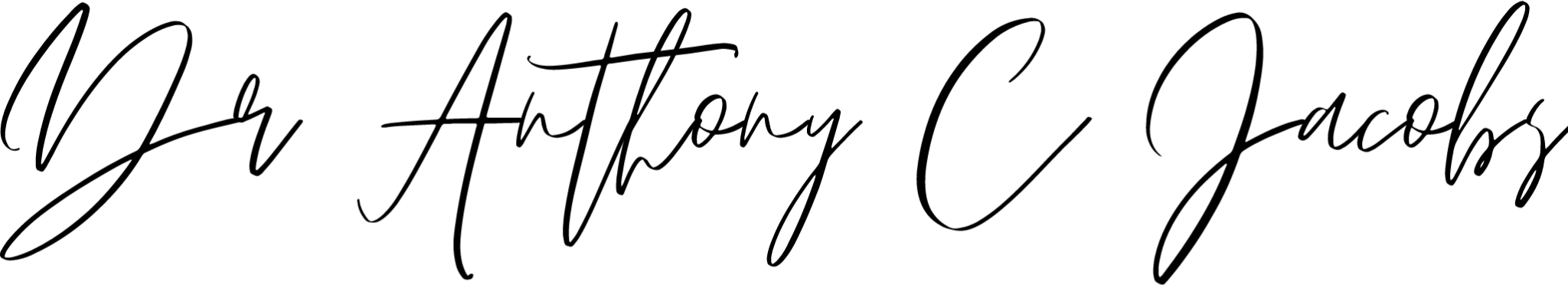 Dr Anthony Jacobs signature